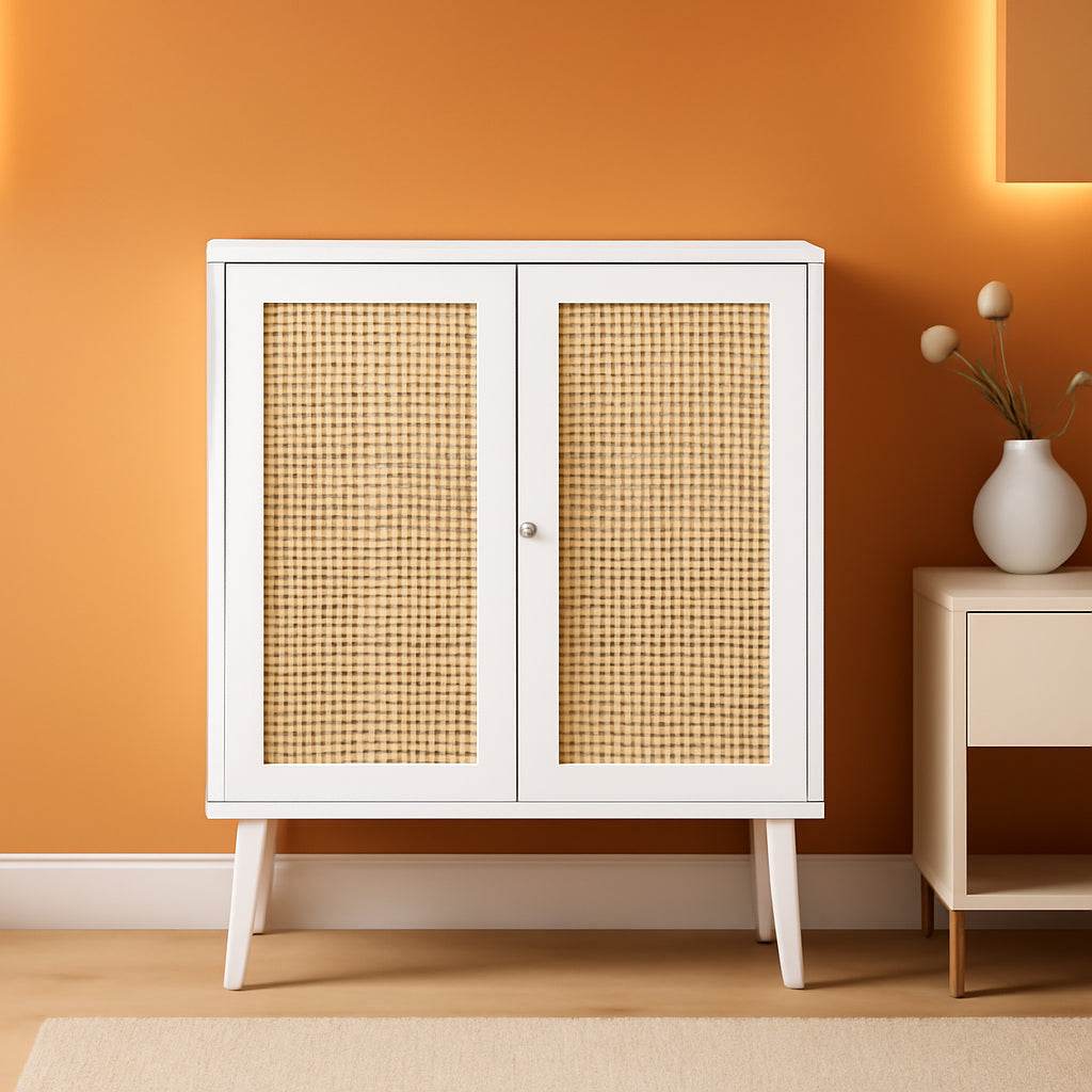 Buffet Cabinet with Storage in White - Loft&Timber