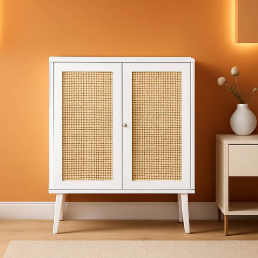 Buffet Cabinet with Storage in White - Loft&Timber