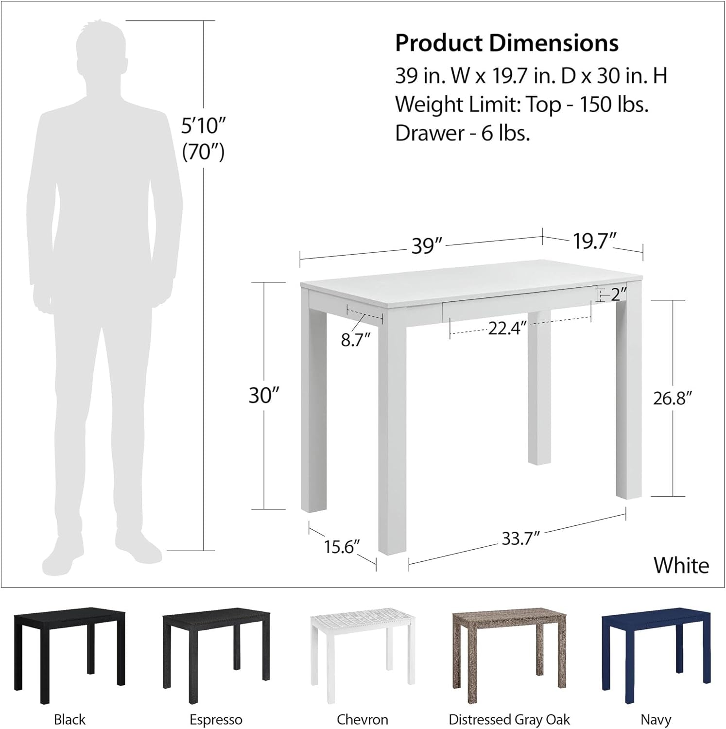 Parsons Desk, Espresso-2