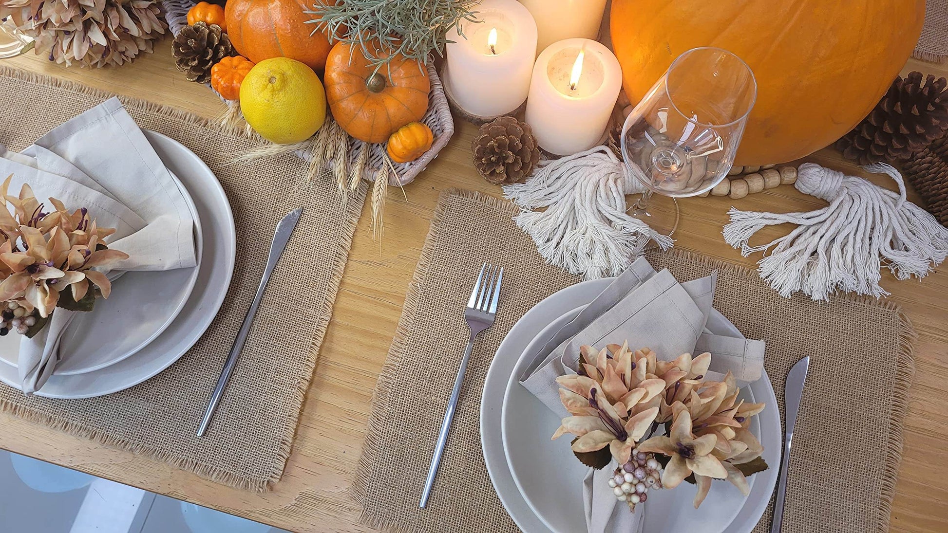 Maison Charlo Set of 4 Caramel Lilies Flower Celebration Napkin Rings - Loft&Timber