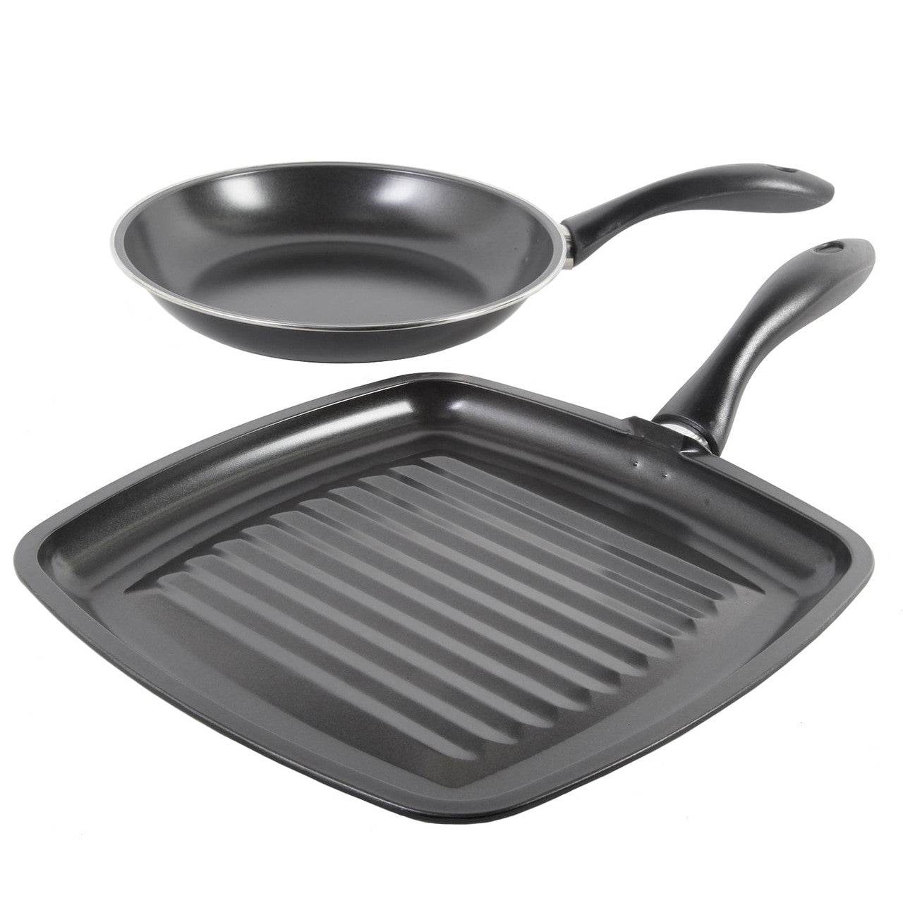 Gibson Westleton 2 piece Cookware Set Black - Loft&Timber