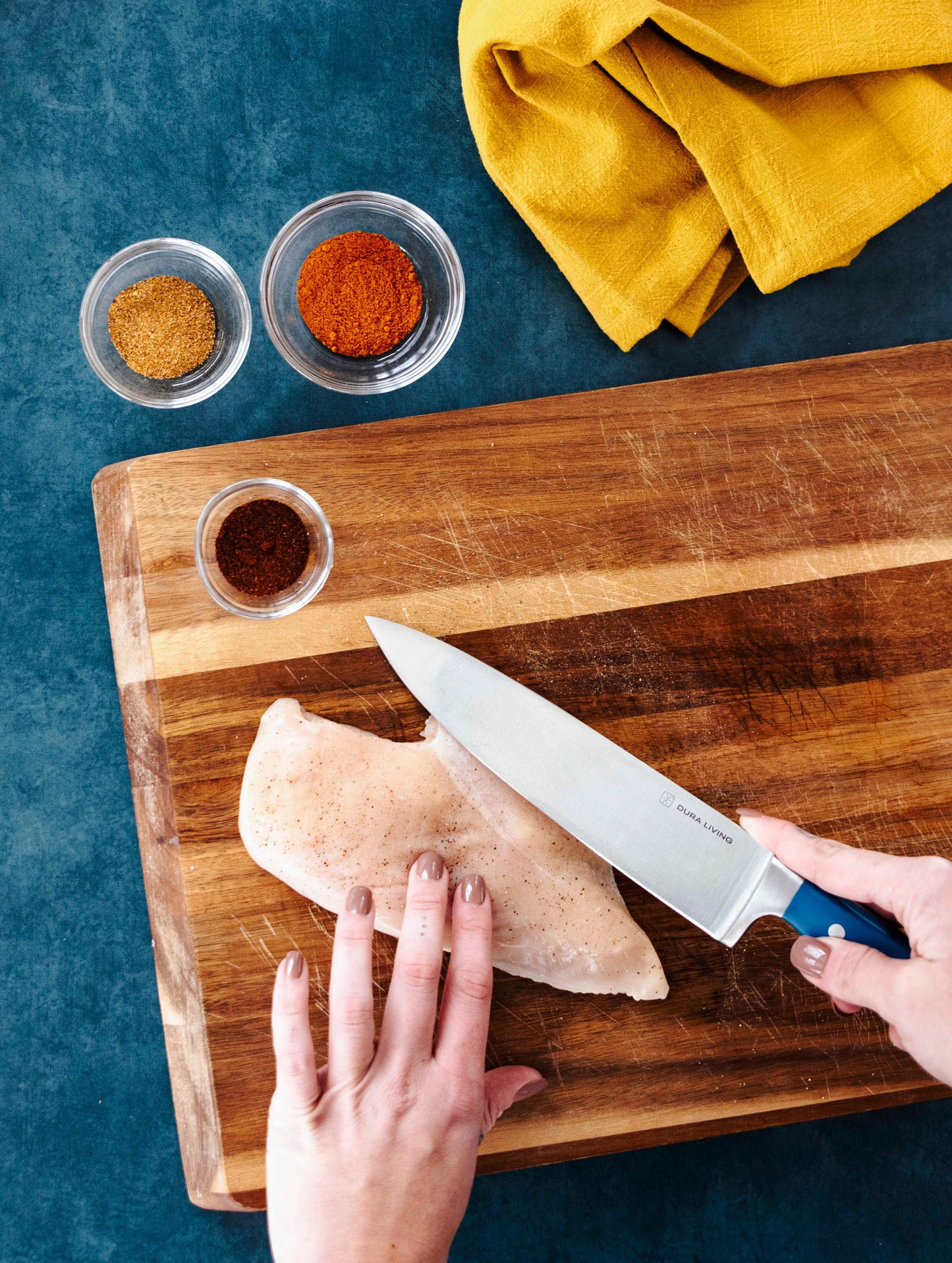 Superior 4 Piece Kitchen Knife set - Royal Blue - Loft&Timber