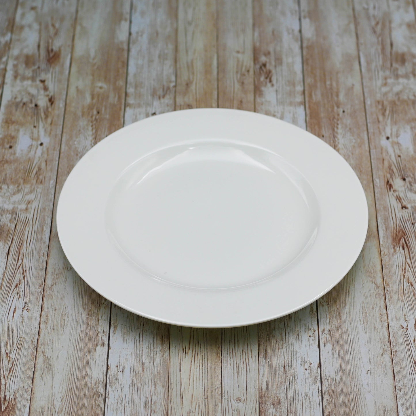 Professional Rolled Rim White Round Plate / Platter 12" inch | - Loft&Timber