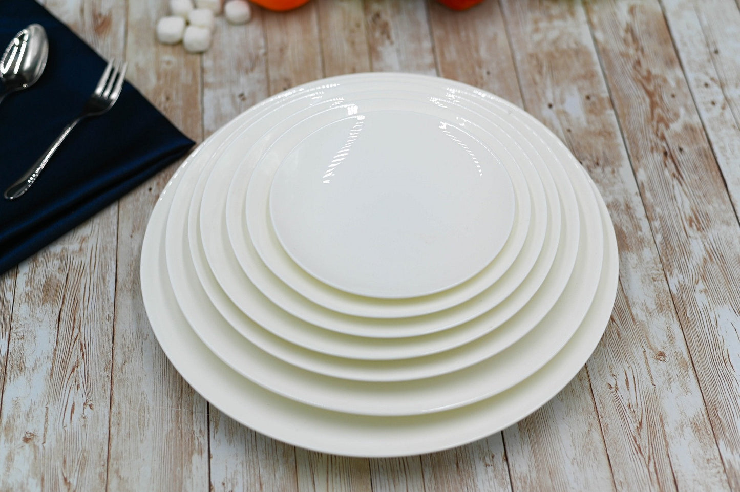 White Dessert Plate 8" inch | 20 Cm - Loft&Timber