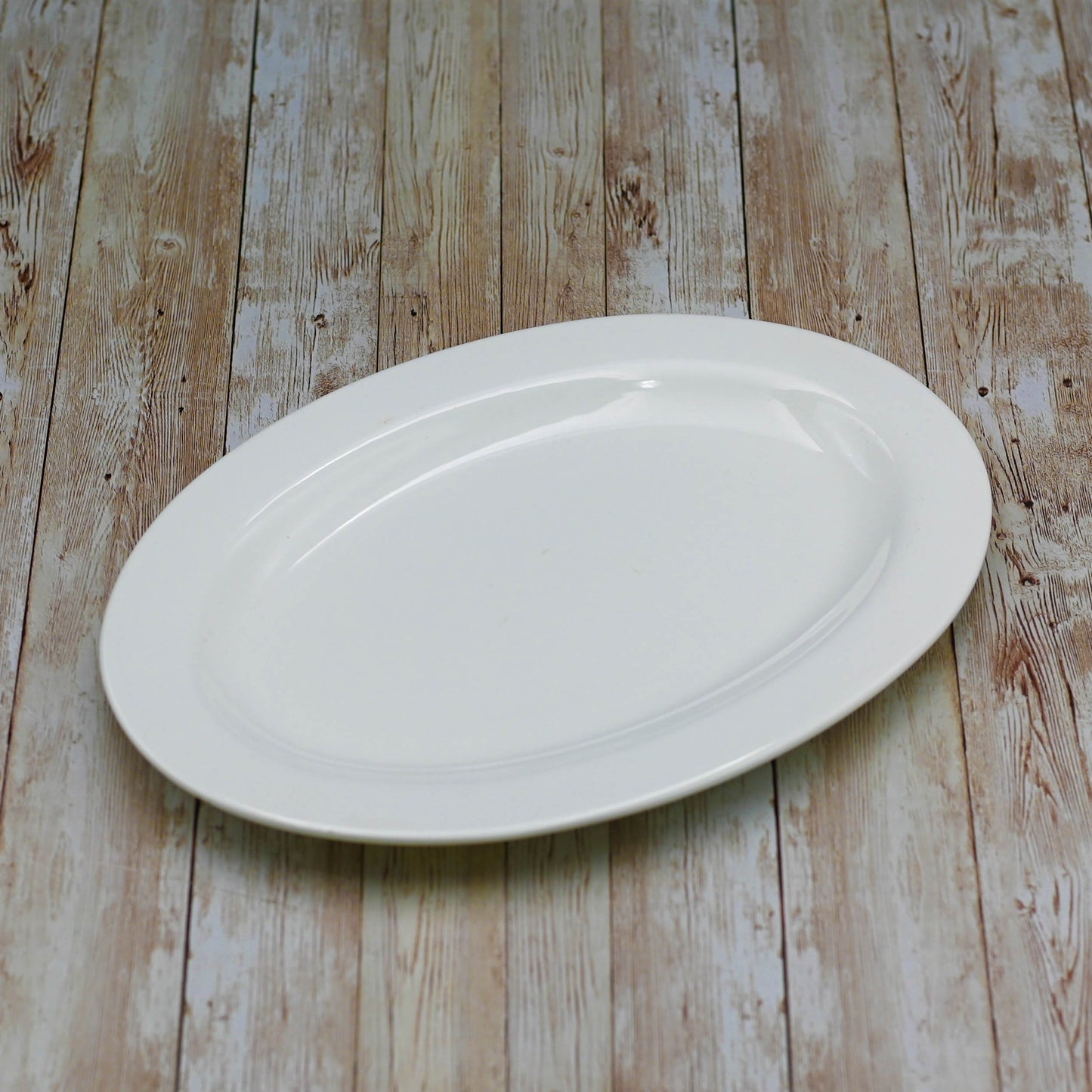 Professional Rolled Rim White Oval Plate / Platter 14" inch | - Loft&Timber