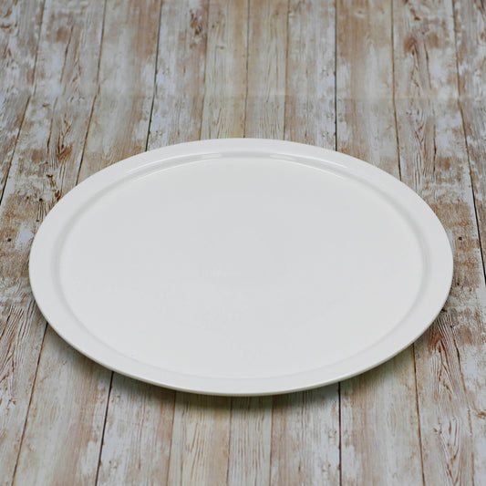 White Personal Pizza Plate 14" inch | 35.5 Cm - Loft&Timber