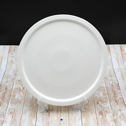 White Personal Pizza Plate 14" inch | 35.5 Cm - Loft&Timber