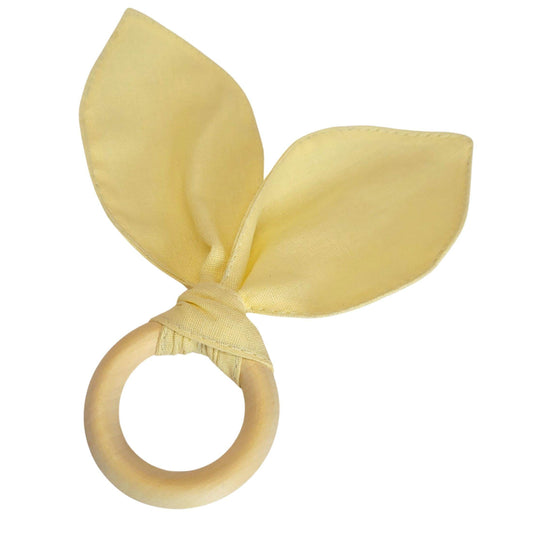 Maison Charlo | Easter Set of 4 Yellow Orange Bunny Ears Napkin Rings | Dining Table Decor - Loft&Timber