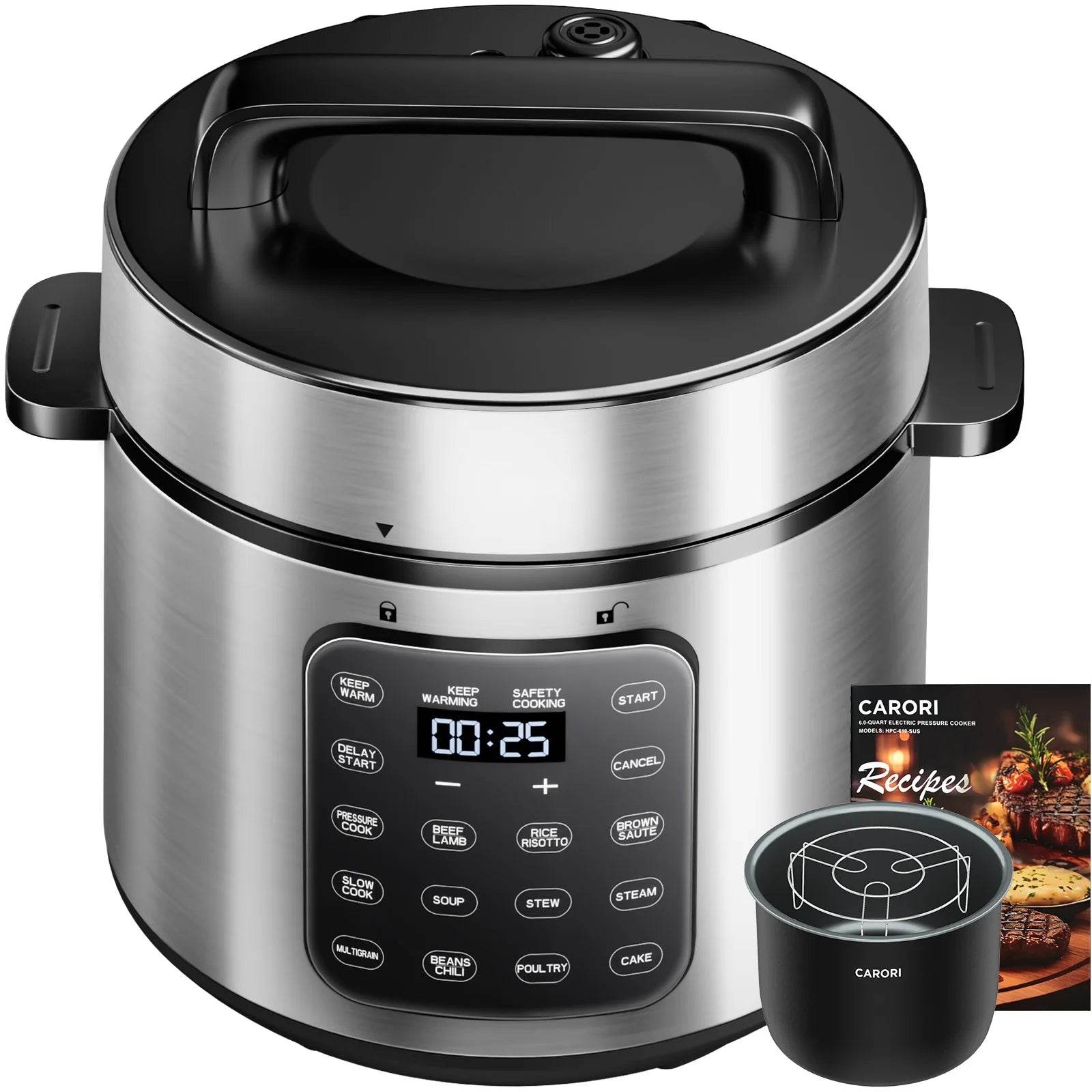 Pressure Cooker 6QT Stainless Steel - Loft&Timber