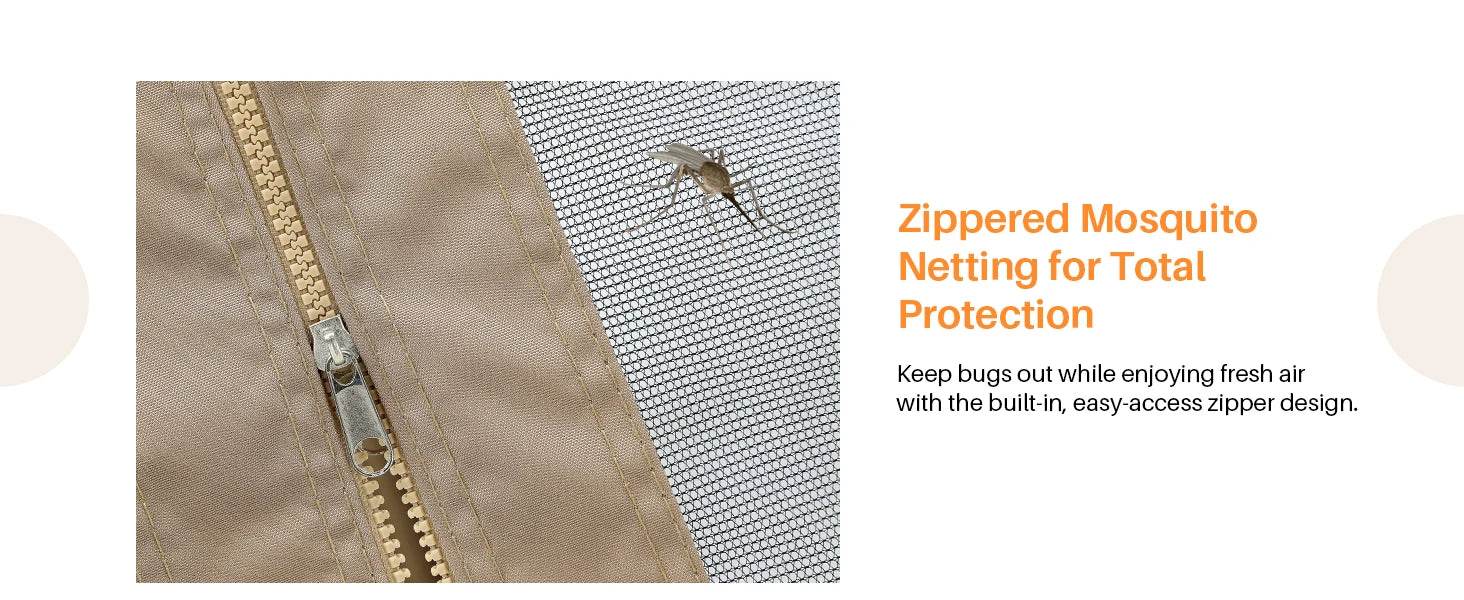 SeeHill 10' x 10' Gazebo with Steel Frame and Double Roof - Loft&Timber