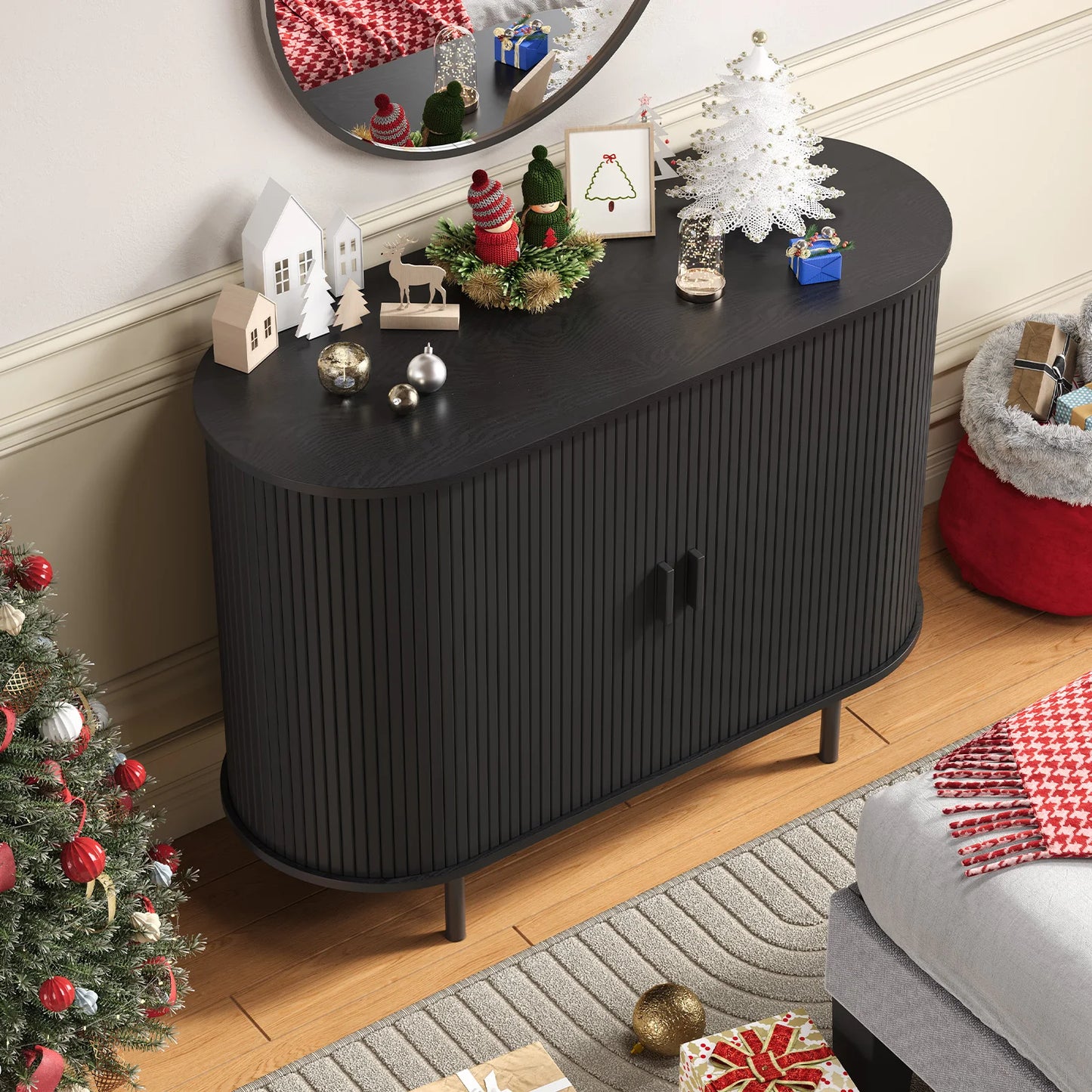 40" Sideboard Buffet Cabinet with Storage - Loft&Timber