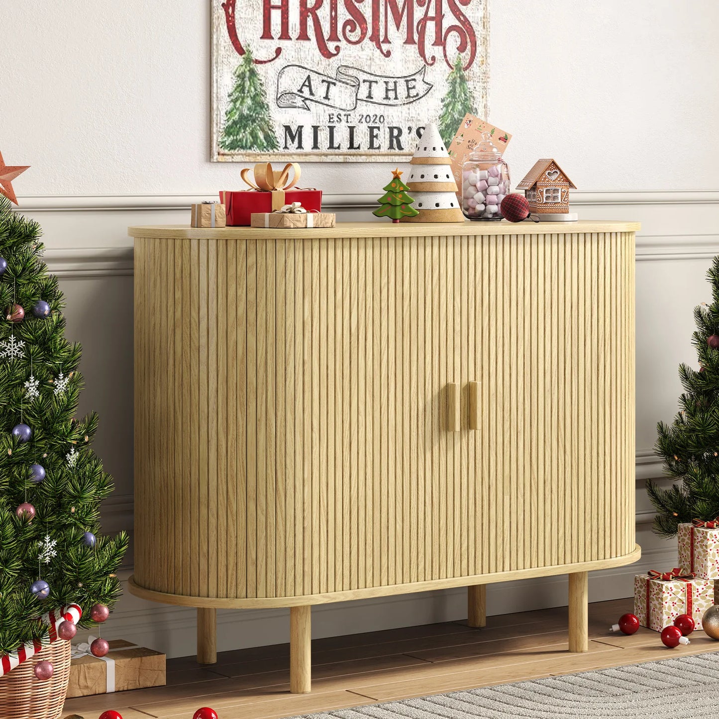 40" Sideboard Buffet Cabinet with Storage - Loft&Timber