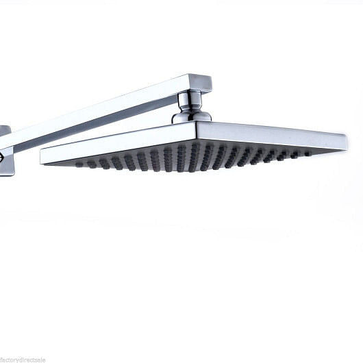 8" LED Rainfall Shower head Arm Control Valve Handspray Shower Faucet Set - Loft&Timber