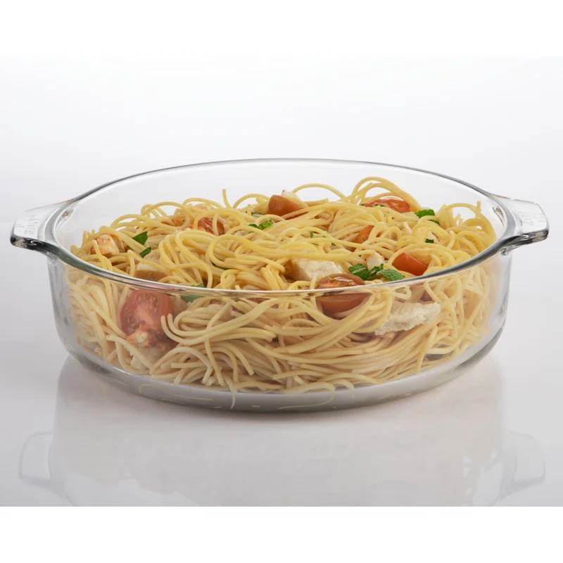3-Quart Glass Bakeware Casserole Dish Dutch Oven with Oven-Safe Glass Lid - Loft&Timber