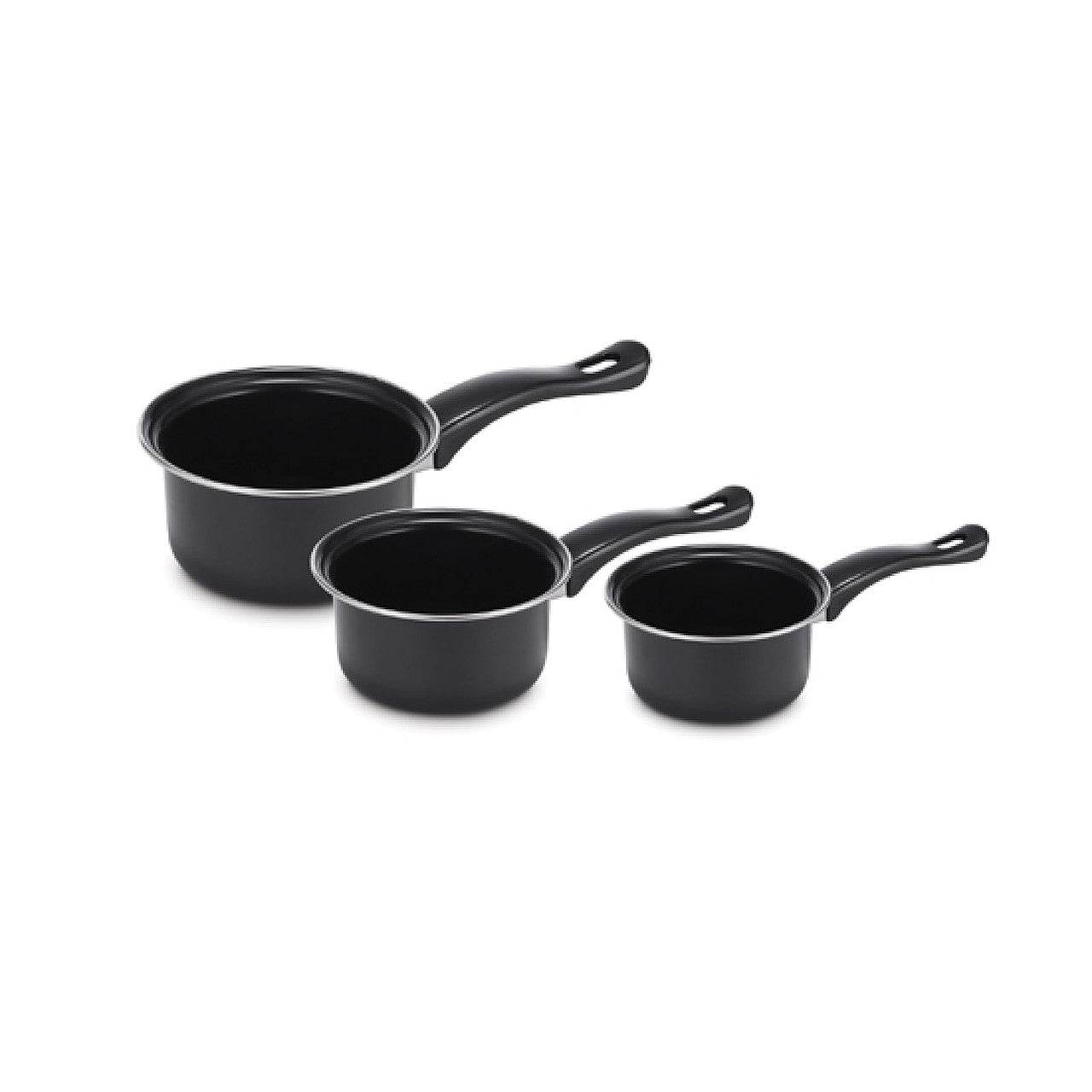 Brentwood 3 Piece Carbon Steel Sauce Pan Set - Loft&Timber