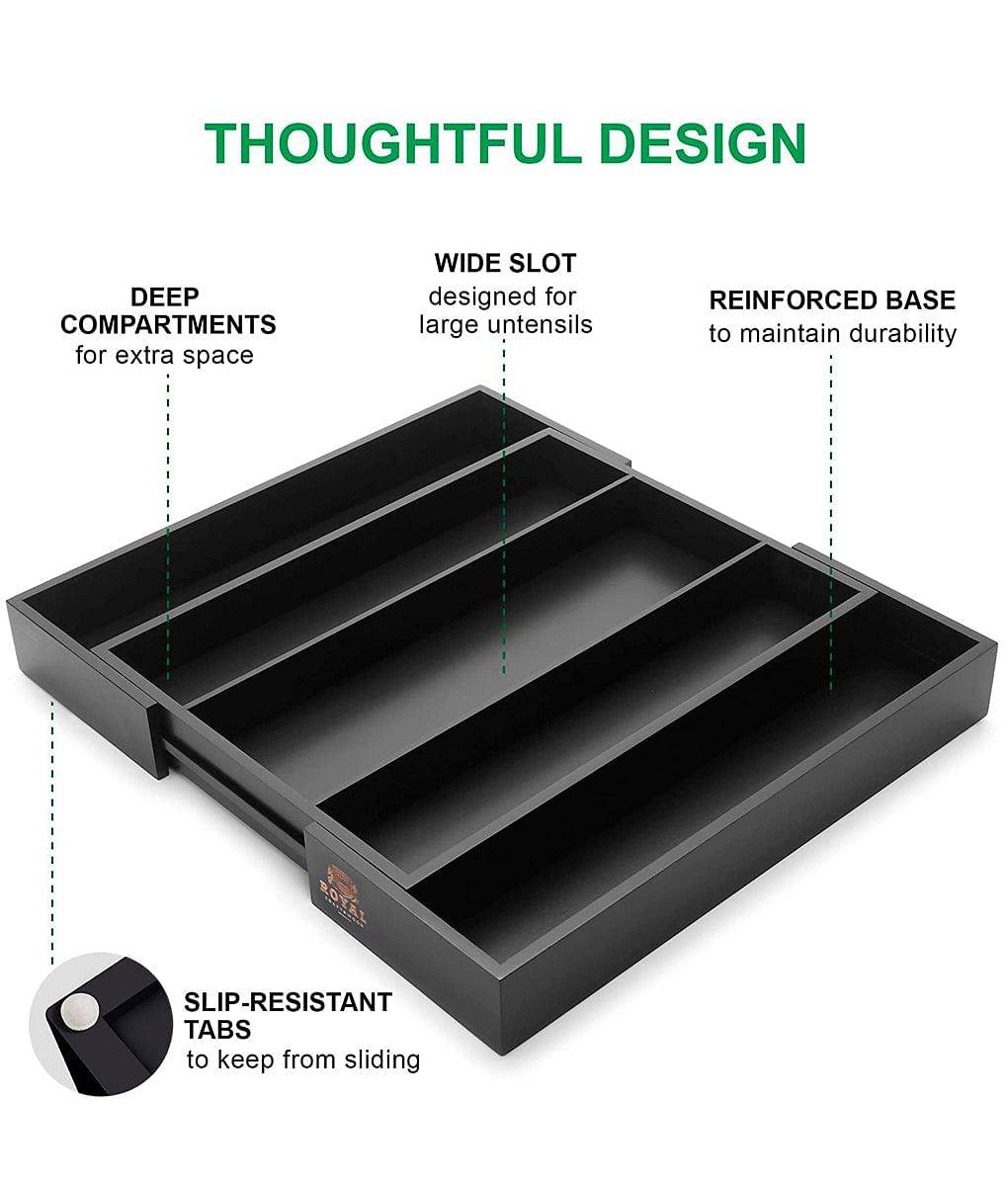 Black Utensil Organizer - Loft&Timber