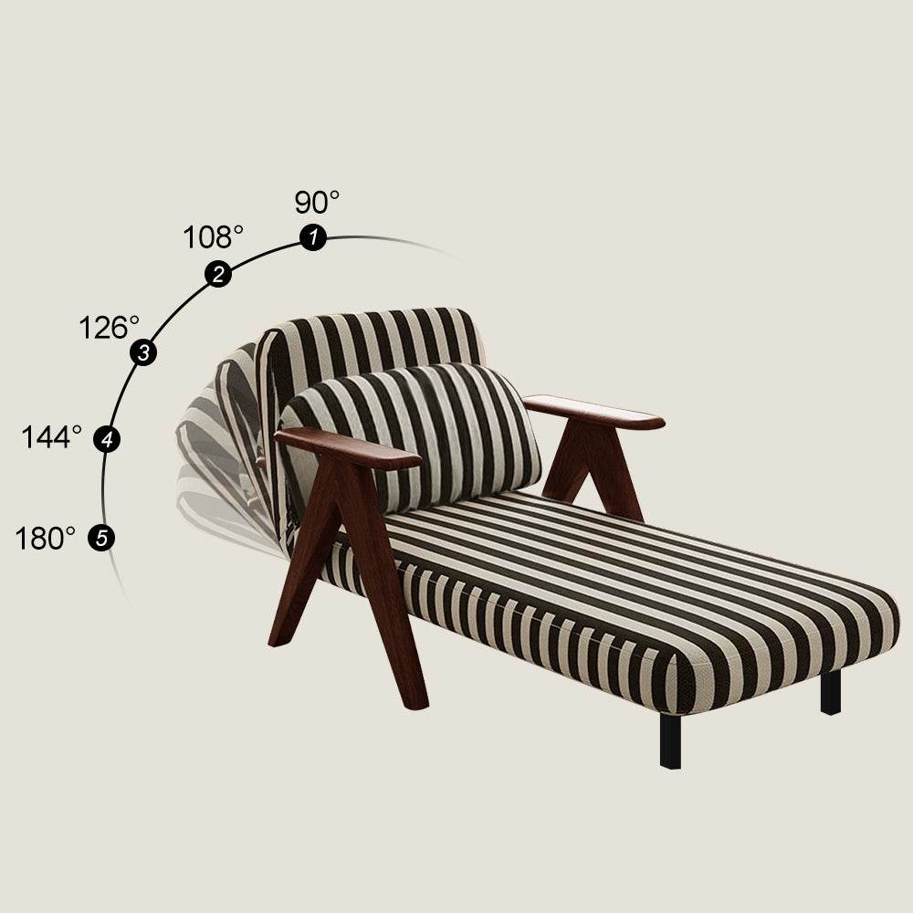 Solid Wood Lounge Chair Sleeper Sofa Bed - Loft&Timber