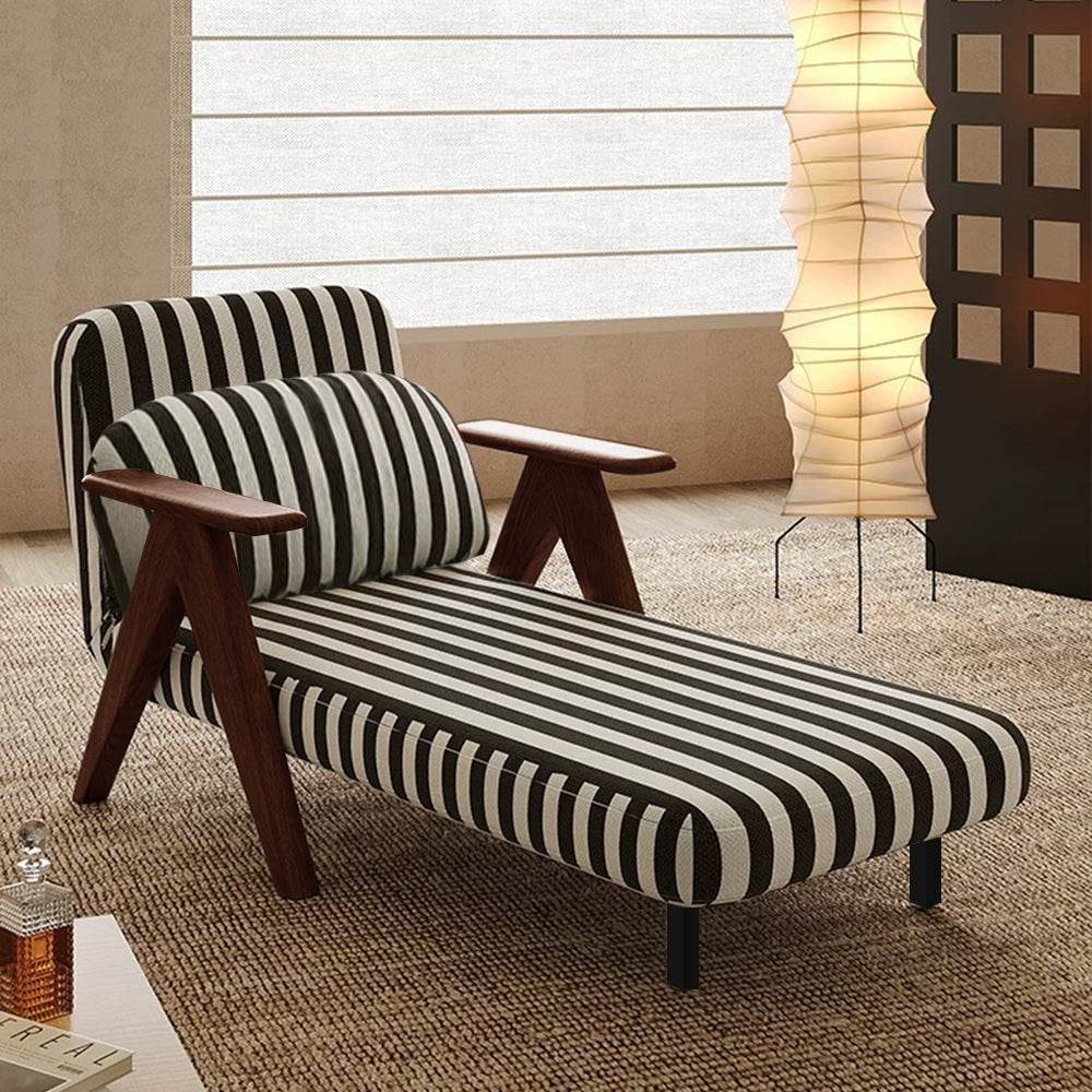 Solid Wood Lounge Chair Sleeper Sofa Bed - Loft&Timber