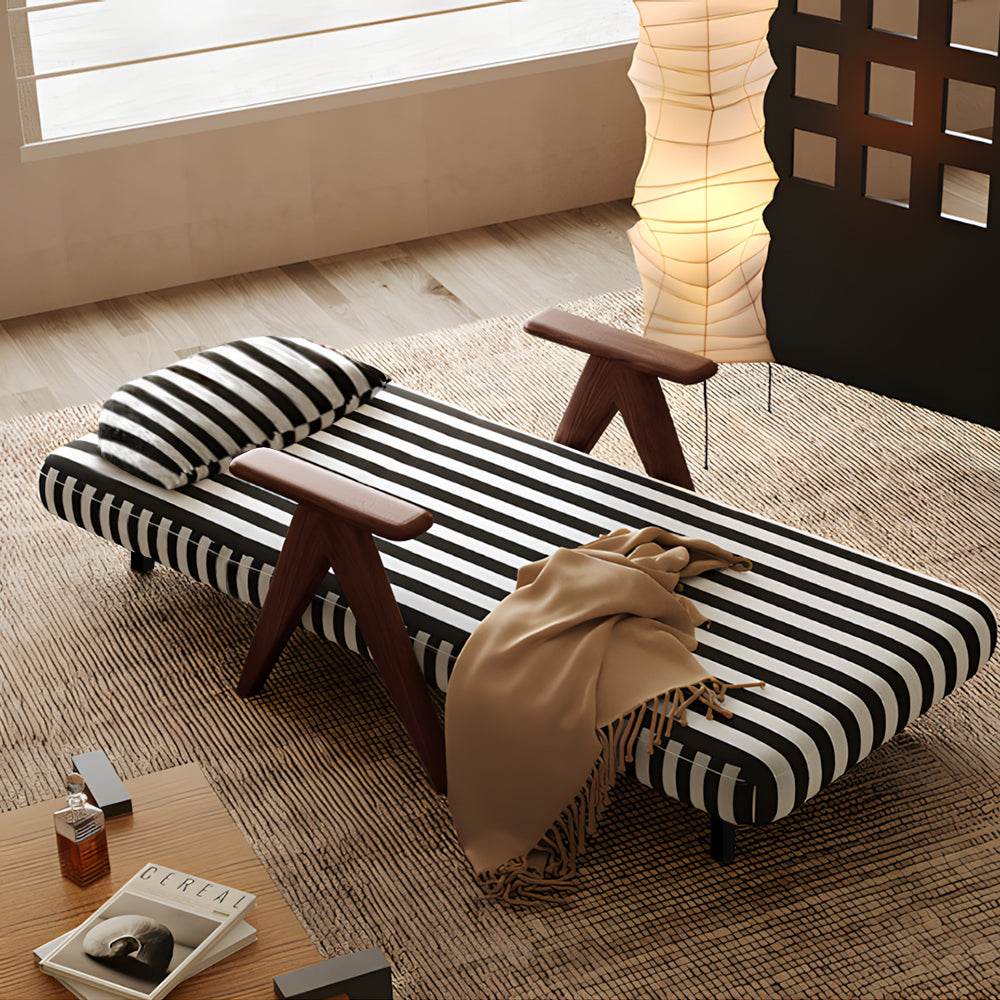 Solid Wood Lounge Chair Sleeper Sofa Bed - Loft&Timber