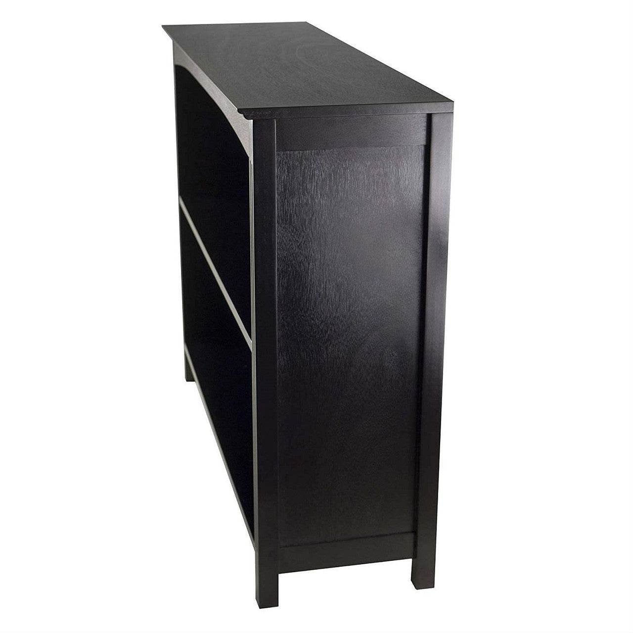 Espresso Sturdy 3 Tier Bookcase Shelf Dresser - Loft&Timber