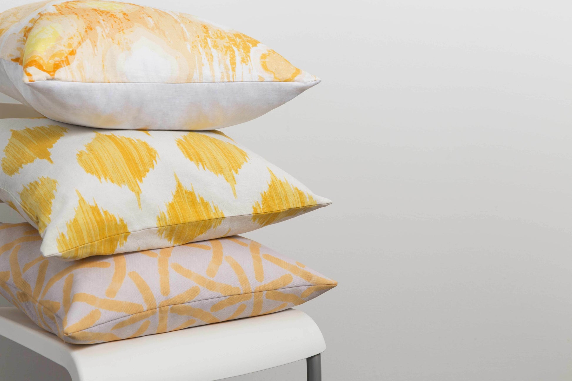 Bryant Yellow Ikat Throw Pillow - Clearance - Loft&Timber
