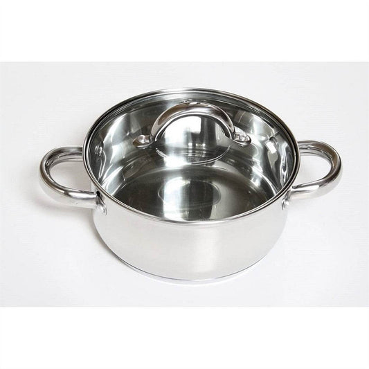 12 Piece Cool Touch Stainless Steel Cookware Set - Loft&Timber