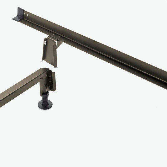 Twin/Twin XL Steel Metal Bed Frame with Bolt-on Headboard Brackets - Loft&Timber