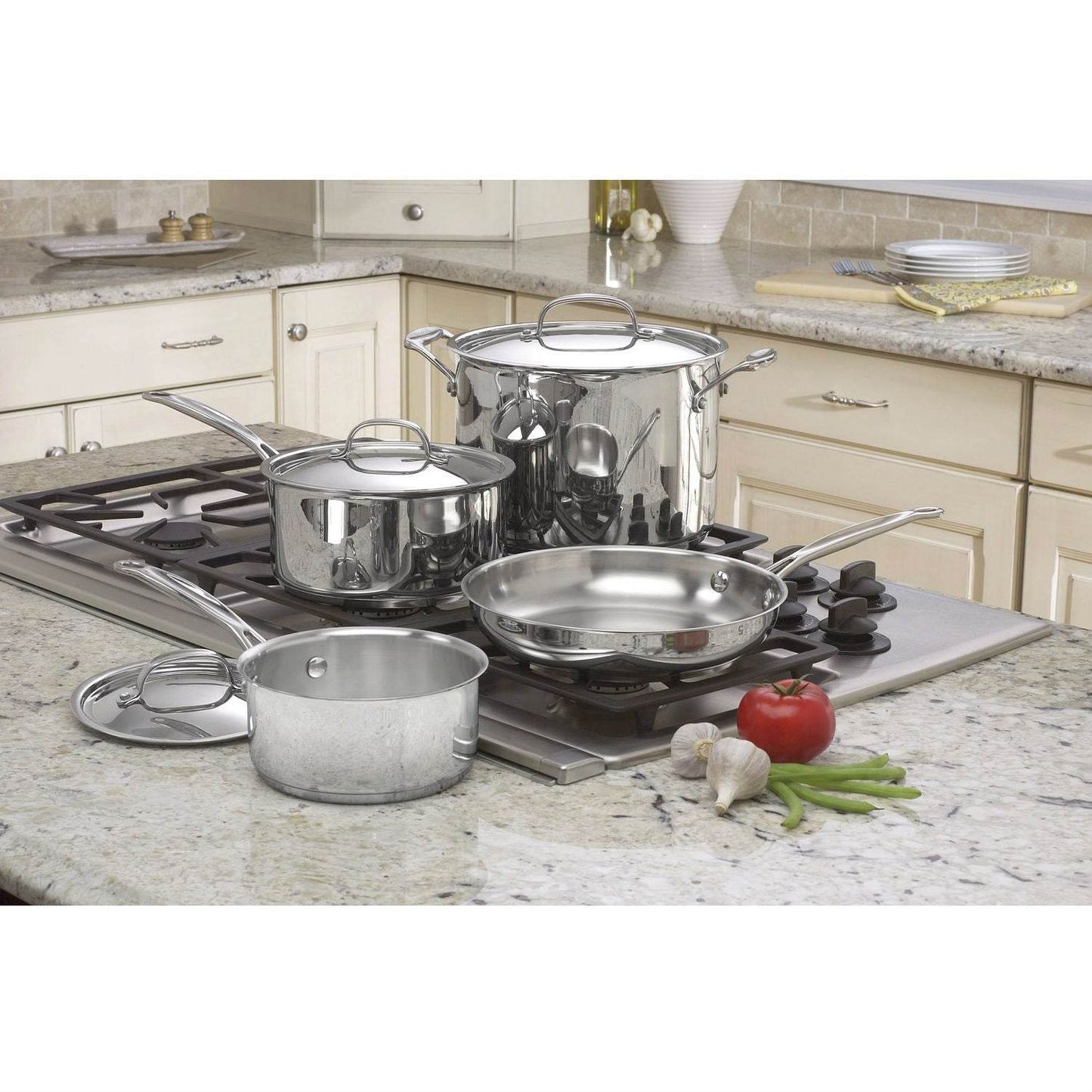 7-Piece Oven Safe Stainless Steel Cookware Set - Loft&Timber