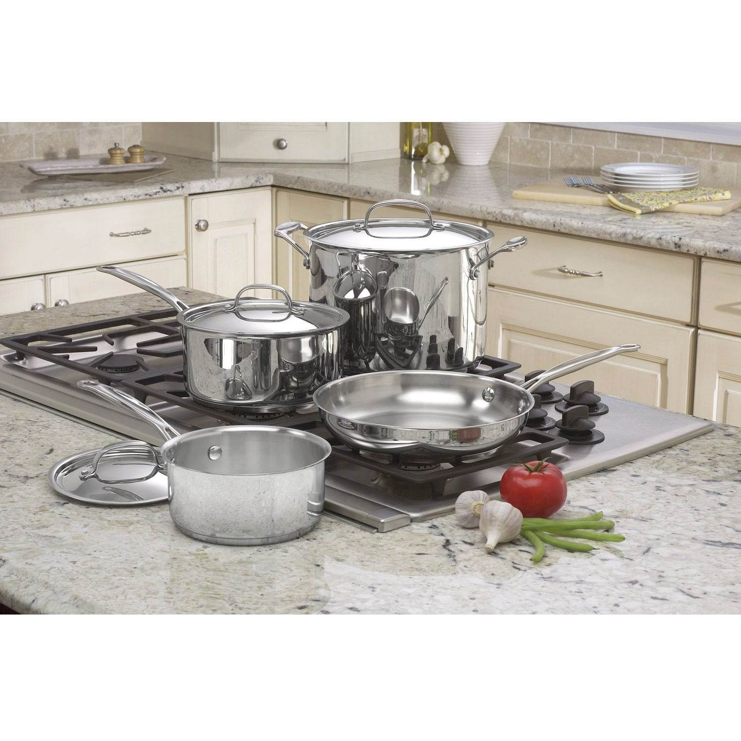 7-Piece Oven Safe Stainless Steel Cookware Set - Loft&Timber