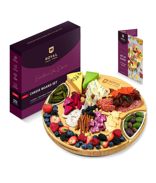 Rotating Cheese Board With Knives - Loft&Timber