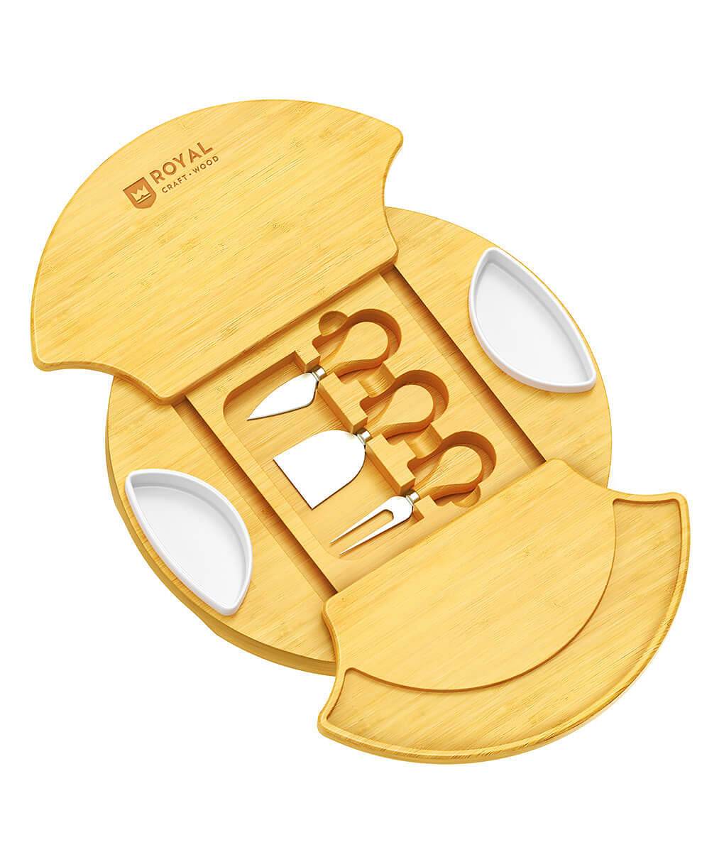 Rotating Cheese Board With Knives - Loft&Timber