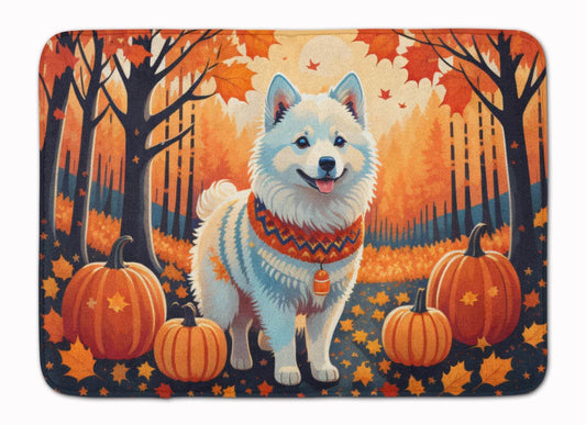 American Eskimo Fall Memory Foam Kitchen Mat - Loft&Timber