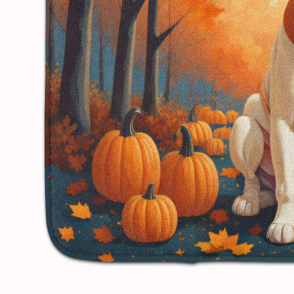 White Boxer Fall Memory Foam Kitchen Mat - Loft&Timber