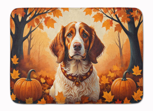 Brittany Spaniel Fall Memory Foam Kitchen Mat - Loft&Timber