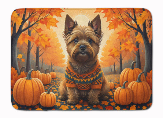 Cairn Terrier Fall Memory Foam Kitchen Mat - Loft&Timber