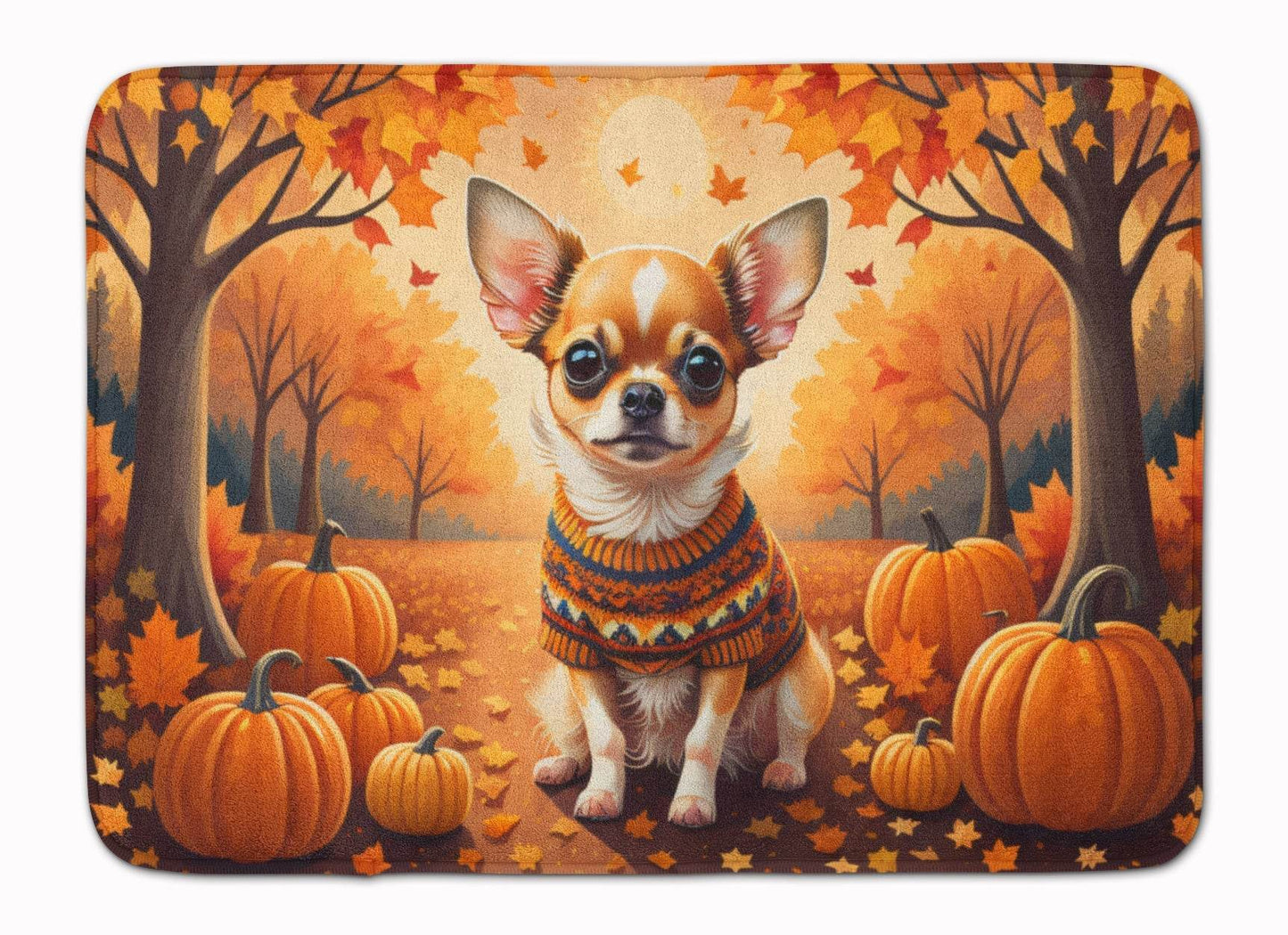 Chihuahua Fall Memory Foam Kitchen Mat - Loft&Timber