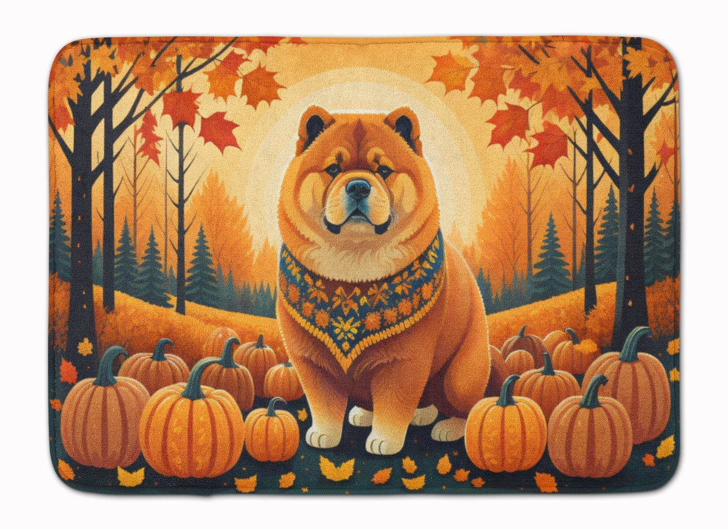 Chow Chow Fall Memory Foam Kitchen Mat - Loft&Timber