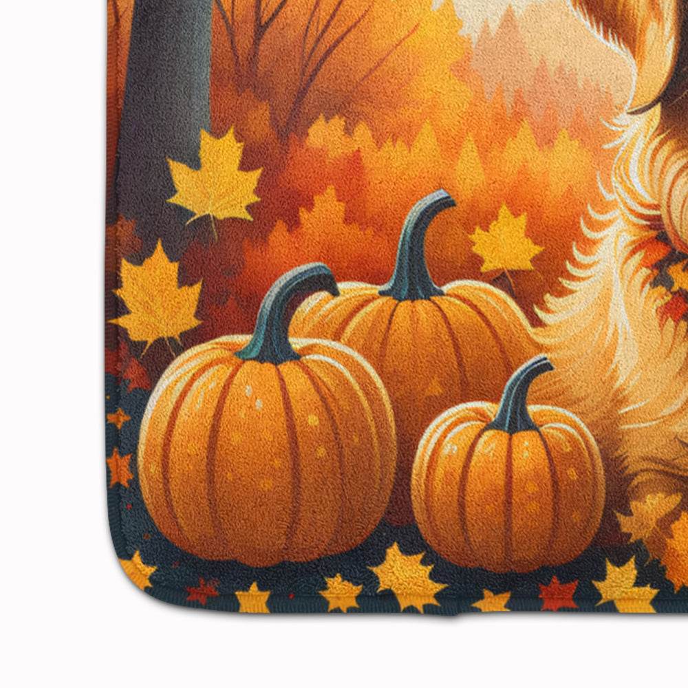 Golden Retriever Fall Memory Foam Kitchen Mat - Loft&Timber