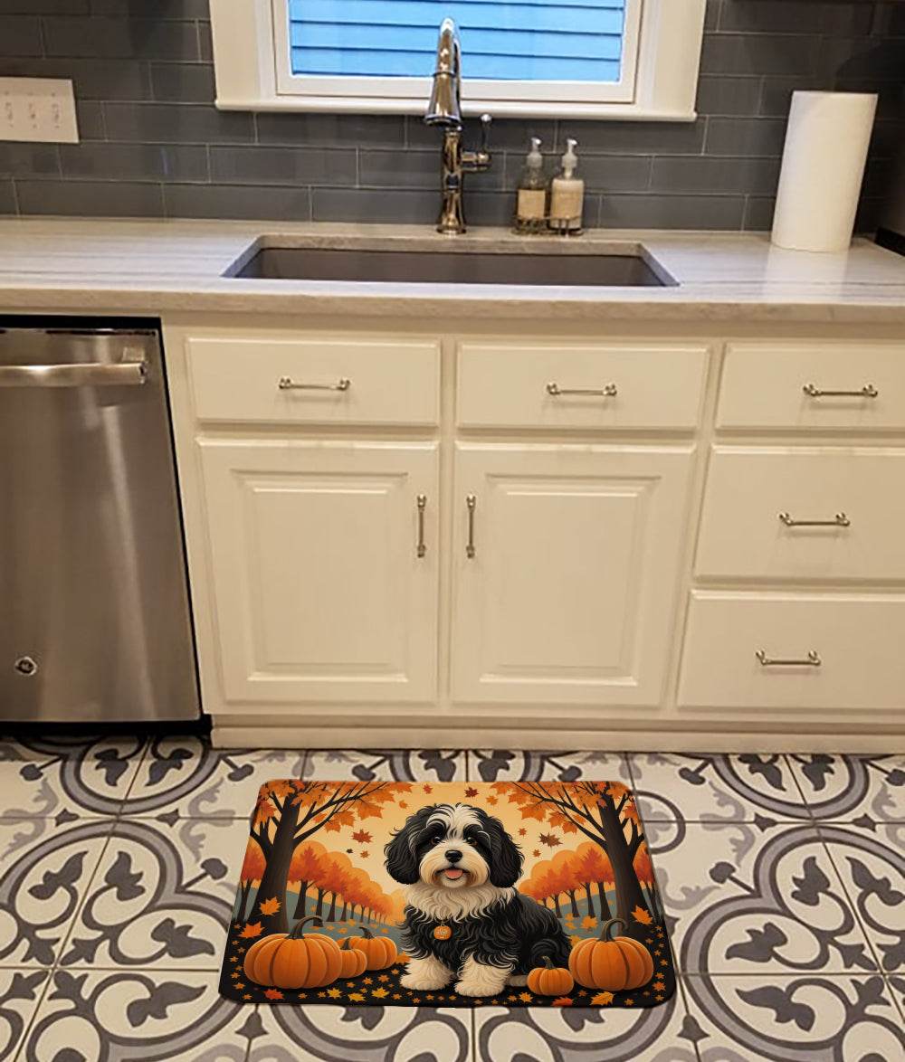 Havanese Fall Memory Foam Kitchen Mat - Loft&Timber
