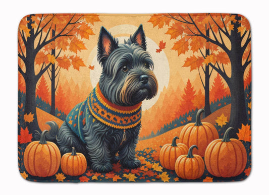 Scottish Terrier Fall Memory Foam Kitchen Mat - Loft&Timber