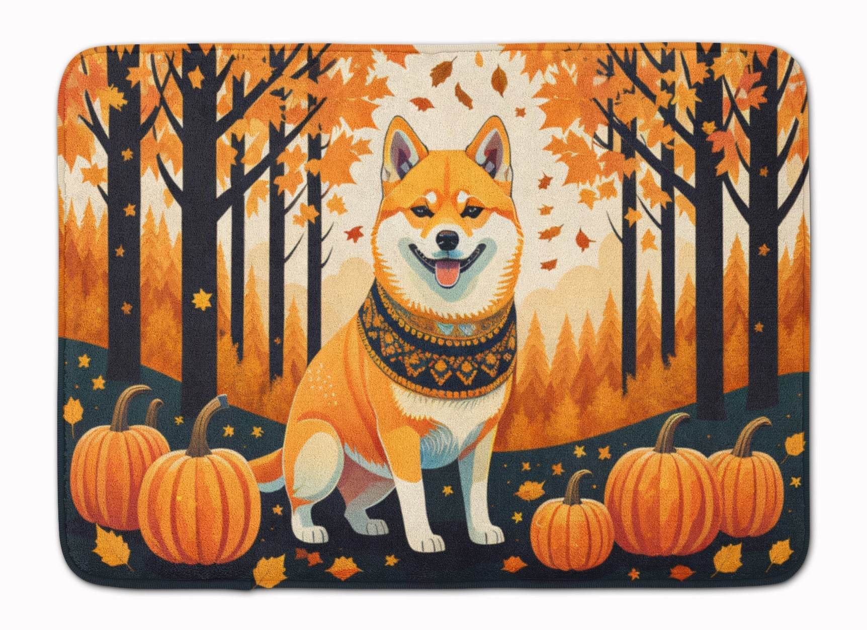 Shiba Inu Fall Memory Foam Kitchen Mat - Loft&Timber