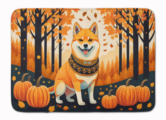 Shiba Inu Fall Memory Foam Kitchen Mat - Loft&Timber