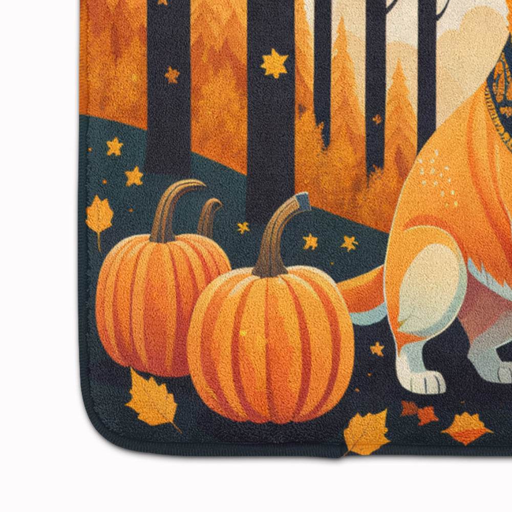 Shiba Inu Fall Memory Foam Kitchen Mat - Loft&Timber
