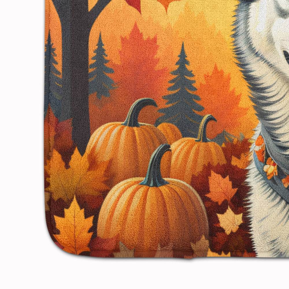 Siberian Husky Fall Memory Foam Kitchen Mat - Loft&Timber
