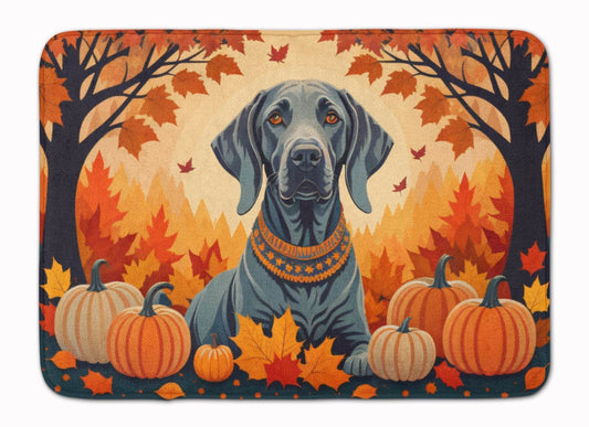 Weimaraner Fall Memory Foam Kitchen Mat - Loft&Timber