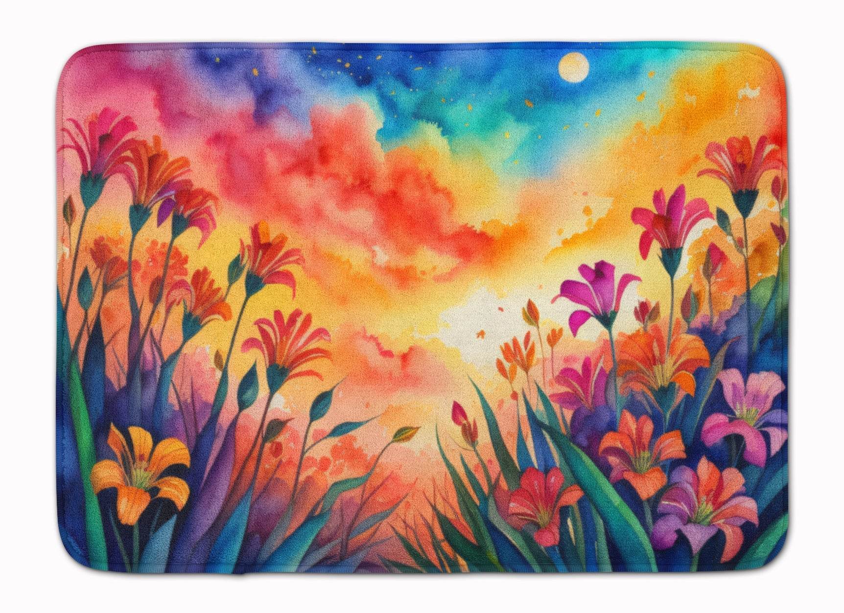 Alstroemerias in Color Memory Foam Kitchen Mat - Loft&Timber