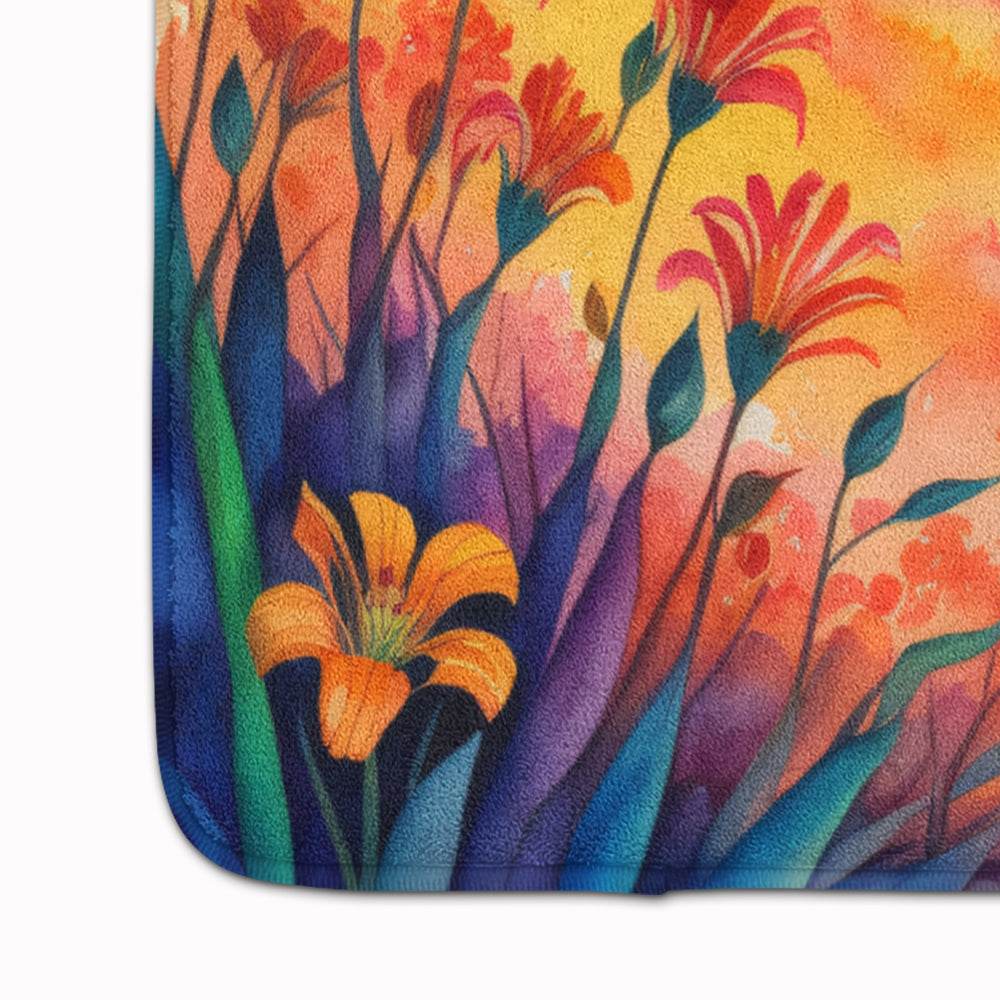Alstroemerias in Color Memory Foam Kitchen Mat - Loft&Timber