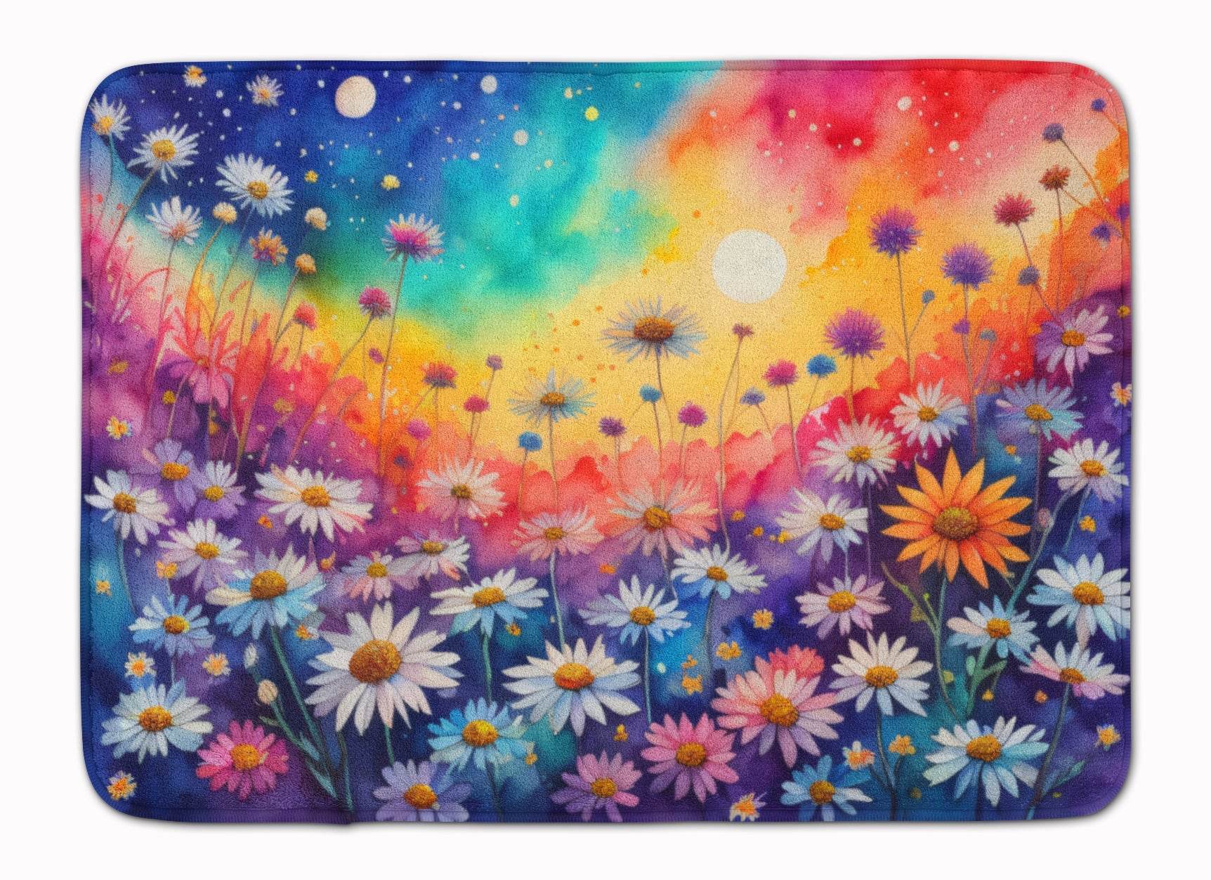 Asters in Color Memory Foam Kitchen Mat - Loft&Timber
