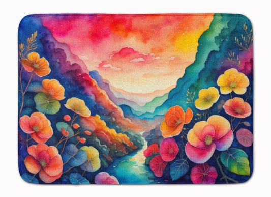 Begonias in Color Memory Foam Kitchen Mat - Loft&Timber