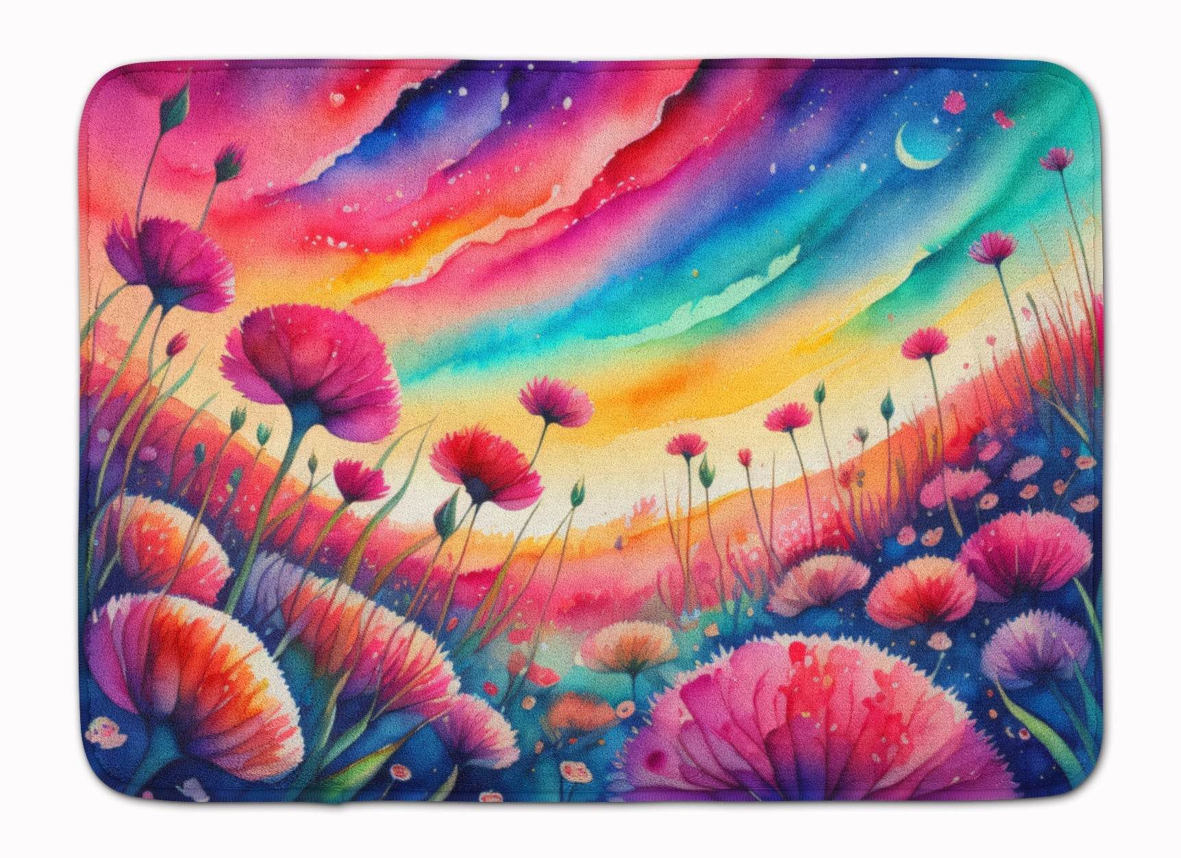 Dianthus in Color Memory Foam Kitchen Mat - Loft&Timber